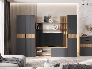 Модульная гостиная Роджина (Миф) Графит